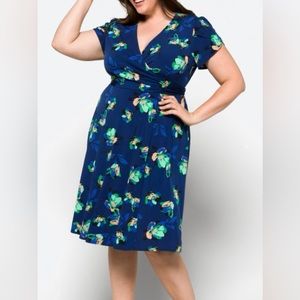 DM Collection Rayla Faux Wrap Dress